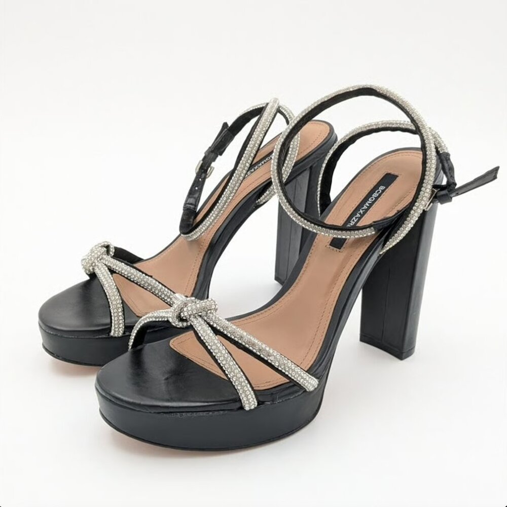 BCBGMAXAZRIA | Cortni Platform Leather Women's Sandals (Size 9)